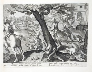 The French King Stag Hunting with Dogs, Illustration from 